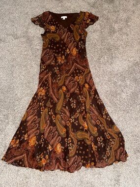 Vintage Silk Floral Charter Club Dress